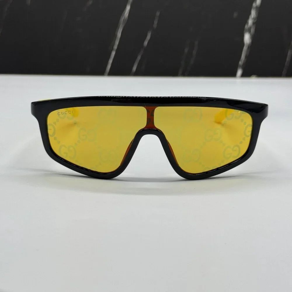 NEW GUCCI GG1736S 004 SHIELD YELLOW UNISEX SUNGLASSES GUCCI